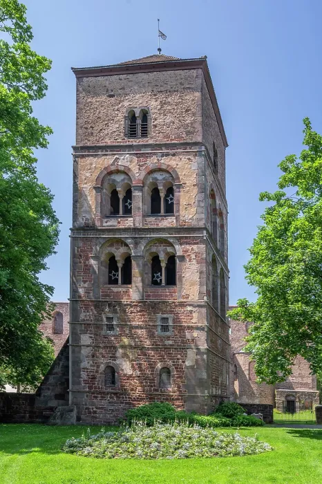 Framed Print : St. Catherine's Tower of the Abbey Ruins, Bad Hersfeld, Hesse, Germany Framed Print : St. Catherine's Tower of the Abbey Ruins, Bad Hersfeld, Hesse, Germany