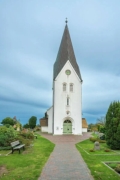 St. Clemens church, Nebel, Amrum island, Nordfriesland, Schleswig-Holstein, Germany