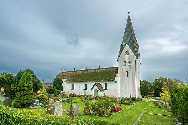 St. Clemens church, Nebel, Amrum island, Nordfriesland, Schleswig-Holstein, Germany