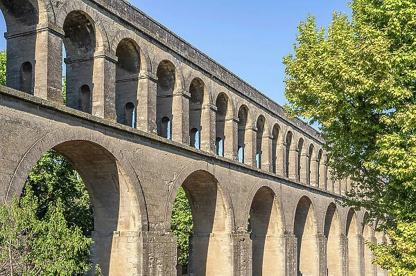 St. Clement Aqueduct, Montpellier, Herault, Languedoc-Roussillon, Occitanie, France