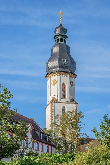 Framed Print : St. George's church, Speyer, Way of St. James, Rhineland-Palatinate, Germany