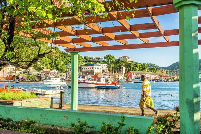 Framed Print : St Georges Harbour, St Georges, Grenada, Caribbean Framed Print : St Georges Harbour, St Georges, Grenada, Caribbean