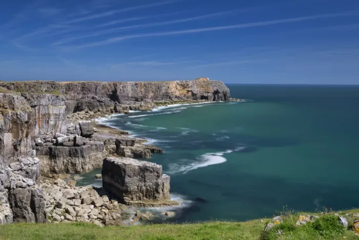 Framed Print : St. Govans Head, Pembrokeshire, Wales