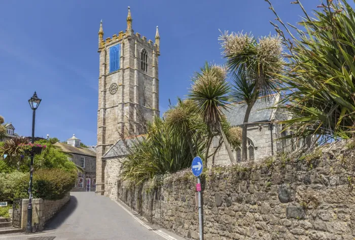 Framed Print : St Ia`s Church, St. Ives, Cornwall, England