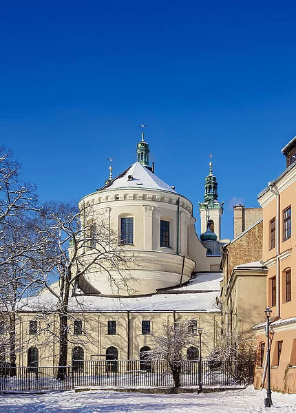 St John the Baptist Cathedral, winter, Lublin, Lublin Voivodeship, Poland