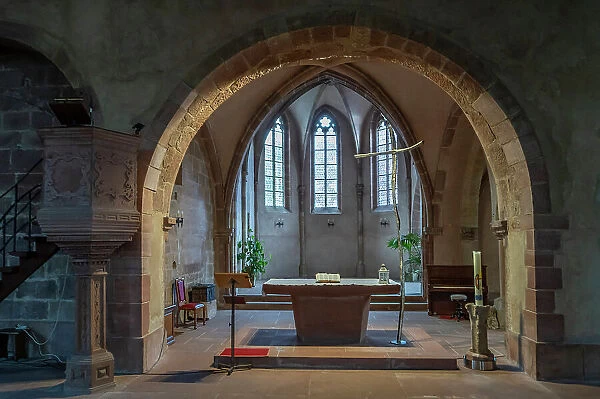 St John's Church, Wissembourg, Bas-Rhin, Alsace, Alsace-Champagne-Ardenne-Lorraine, Grand Est, France