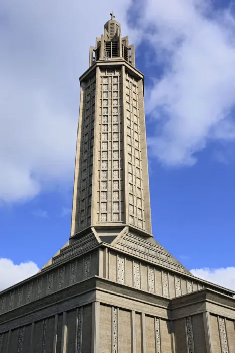 Framed Print : St. Josephs Church (by Auguste Perret, 1950s), Le Havre, Seine-Maritime department Framed Print : St. Josephs Church (by Auguste Perret, 1950s), Le Havre, Seine-Maritime department