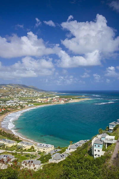 St. Kitts and Nevis, St. Kitts, Frigate Bay of the South Peninsula from Sir Timothy s