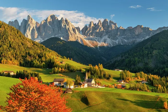 Framed Print : St. Magdalena in Autumn, Val di Funes, Dolomites, South Tyrol, Italy Framed Print : St. Magdalena in Autumn, Val di Funes, Dolomites, South Tyrol, Italy