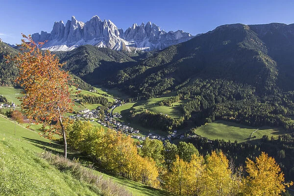 St. Magdalena Funes Valley South Tyrol Dolomites Italy Europe