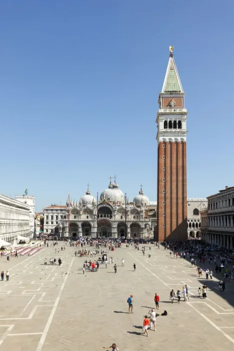 Framed Print : St Marks Basilica, St Marks Square, Venice, Veneto, Italy
