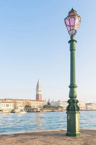 St Marks campanile from Dorsoduro, Venice, Veneto, Italy