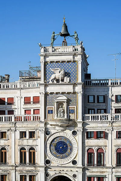 St Mark's Clocktower (Torre dell'Orologio), Venice, Veneto, Italy
