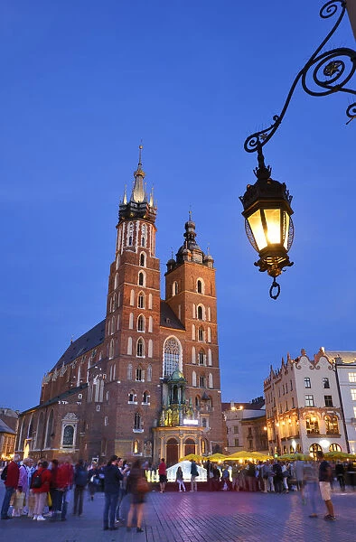 St. Marys Basilica at the Central Market Square (Rynek) of the Old Town of