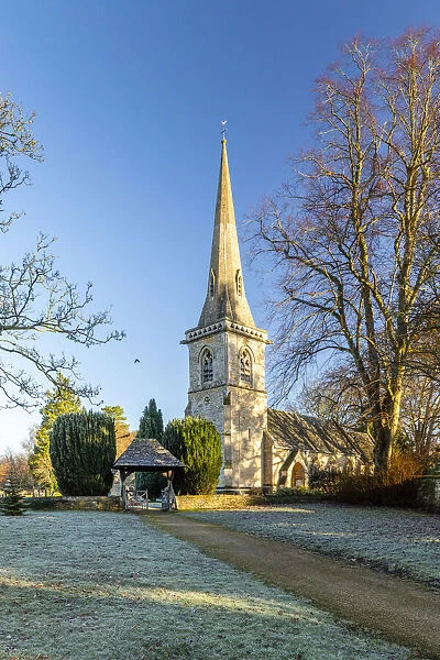 St Marys Church, Lower Slaughter, Cotswolds, Gloucestershire, England, UK