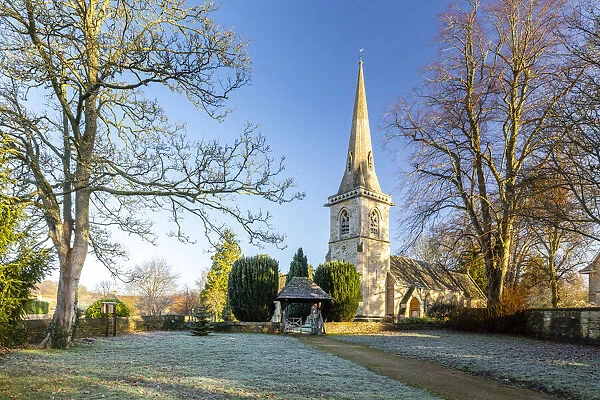 St Marys Church, Lower Slaughter, Cotswolds, Gloucestershire, England, UK