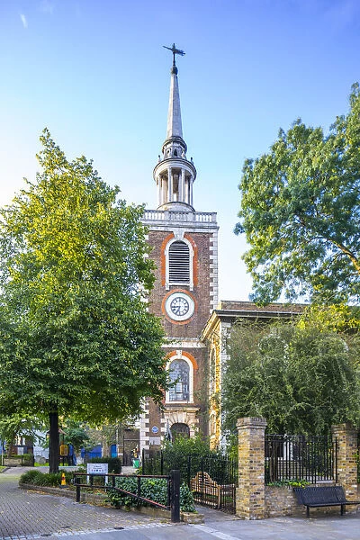 St. Marys church, Rotherhithe, London, England, UK - the Pilgrim Fathers set