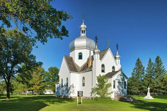 Framed Print : St. Michael's Ukrainian Greek Orthodox Church (first permanent Ukrainian church erected in Canada), Manitoba, Canada Framed Print : St. Michael's Ukrainian Greek Orthodox Church (first permanent Ukrainian church erected in Canada), Manitoba, Canada