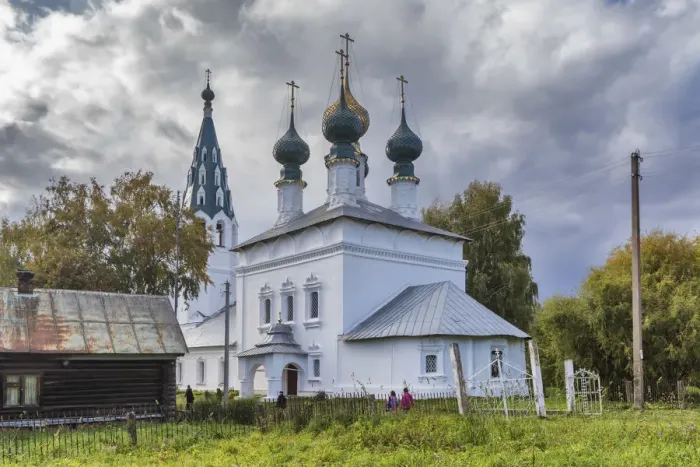 Framed Print : St Nicholas church, 1724, Sidorovskoye, Kostroma region, Russia