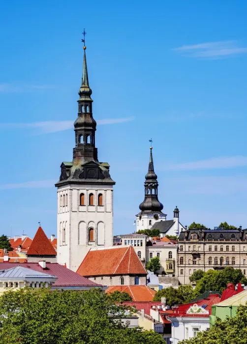 Framed Print : St. Nicholas Church, Old Town, Tallinn, Estonia