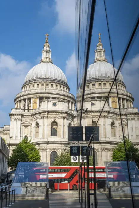 Framed Print : St. Pauls Cathedral & One New Change, London, England, UK Framed Print : St. Pauls Cathedral & One New Change, London, England, UK