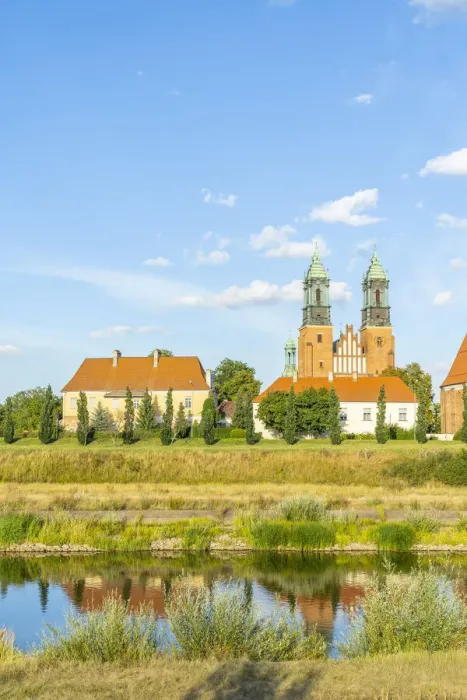 Framed Print : The St. Peter and Paul cathedral on Cathedral Island or Ostrow Tumski and the warta River Framed Print : The St. Peter and Paul cathedral on Cathedral Island or Ostrow Tumski and the warta River