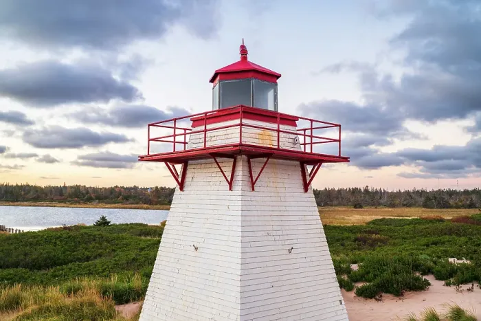 Framed Print : St. Peters harbour lighthouse, Prince Edward Island, Canada Framed Print : St. Peters harbour lighthouse, Prince Edward Island, Canada