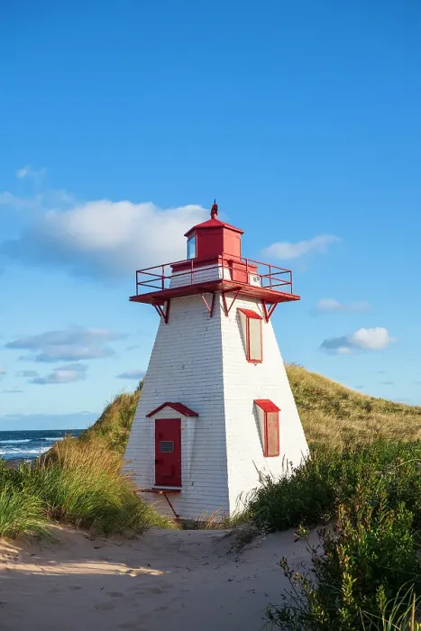 Framed Print : St. Peters harbour lighthouse, Prince Edward Island, Canada Framed Print : St. Peters harbour lighthouse, Prince Edward Island, Canada