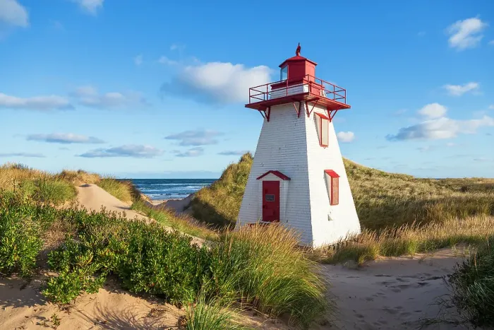 Framed Print : St. Peters harbour lighthouse, Prince Edward Island, Canada Framed Print : St. Peters harbour lighthouse, Prince Edward Island, Canada