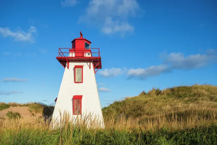 Framed Print : St. Peters harbour lighthouse, Prince Edward Island, Canada Framed Print : St. Peters harbour lighthouse, Prince Edward Island, Canada