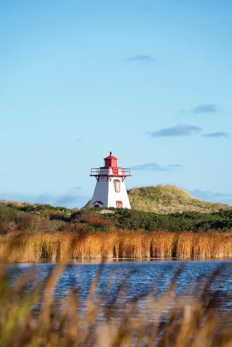 Framed Print : St. Peters harbour lighthouse, Prince Edward Island, Canada Framed Print : St. Peters harbour lighthouse, Prince Edward Island, Canada