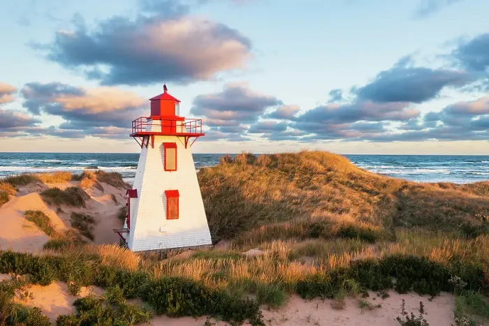 Framed Print : St. Peters harbour lighthouse, Prince Edward Island, Canada Framed Print : St. Peters harbour lighthouse, Prince Edward Island, Canada
