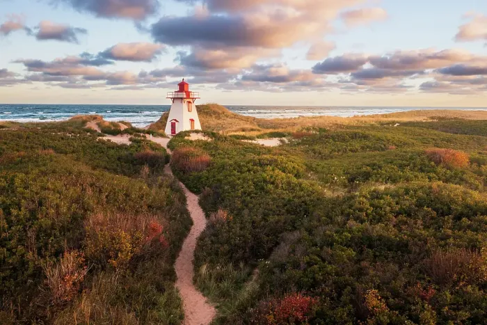 Framed Print : St. Peters harbour lighthouse, Prince Edward Island, Canada Framed Print : St. Peters harbour lighthouse, Prince Edward Island, Canada