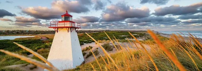 Framed Print : St. Peters harbour lighthouse, Prince Edward Island, Canada