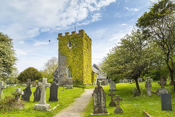 St rumon church, Ruan Minor, Cornwall, England, UK