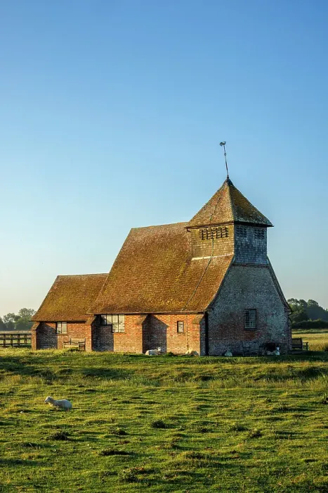 Framed Print : St. Thomas Becket Church, Fairfield, Romney Marsh, Kent, England, UK Framed Print : St. Thomas Becket Church, Fairfield, Romney Marsh, Kent, England, UK