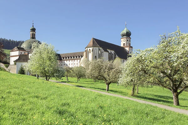 St. Trudpert Monastery, Munstertal Valley, Southern Black Forest, Baden-Wurttemberg, Germany