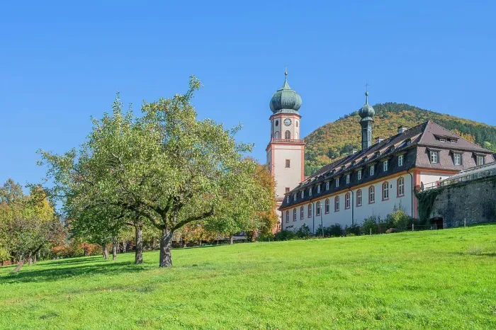 Framed Print : St. Trudpert monastry, Munster valley, Black Forest, Baden-Wurttemberg, Germany