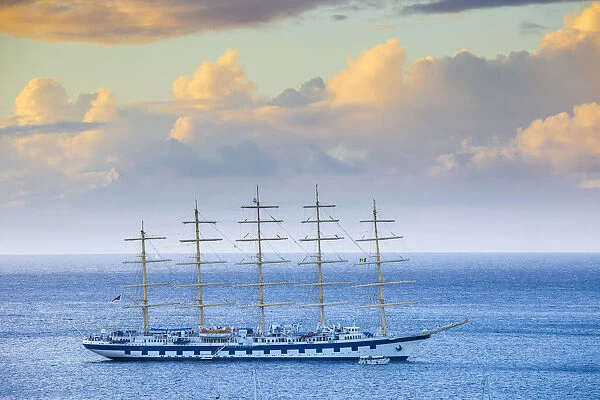 St Vincent and The Grenadines, Bequia, Star Clippers Tall ship in Admiralty Bay