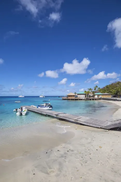 Framed Print : St Vincent and The Grenadines, Mustique, Brittania Bay, Basils Bar Framed Print : St Vincent and The Grenadines, Mustique, Brittania Bay, Basils Bar