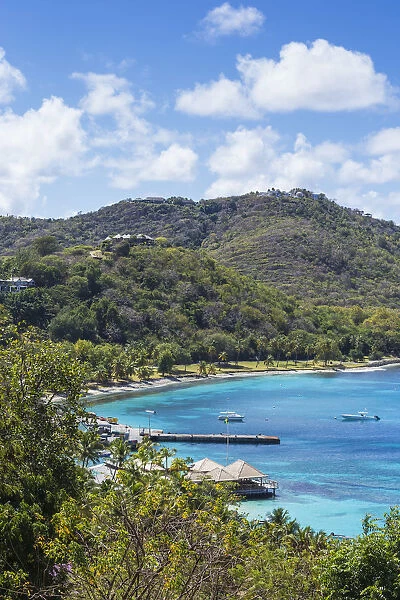 St Vincent and The Grenadines, Mustique, View of Brittania Bay