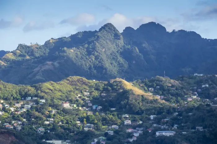 Framed Print : St Vincent and The Grenadines, St Vincent, View of Kingstown Framed Print : St Vincent and The Grenadines, St Vincent, View of Kingstown