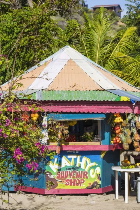 Framed Print : St Vincent and The Grenadines, Union Island, Clifton, Outdoor market Framed Print : St Vincent and The Grenadines, Union Island, Clifton, Outdoor market