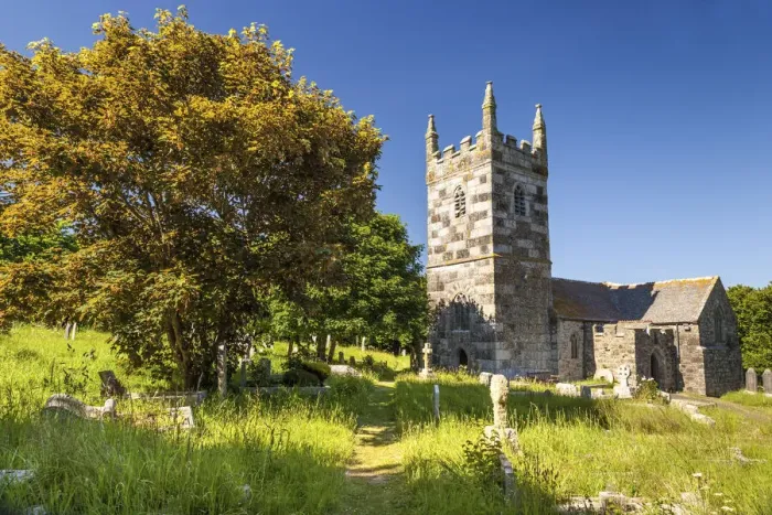 Framed Print : St Wynwallow Church, Landewednack, Lizard Peninsula, Cornwall, England Framed Print : St Wynwallow Church, Landewednack, Lizard Peninsula, Cornwall, England