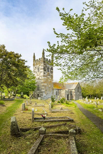 St Wynwallows Church, Landewednack, Church Cove, Cornwall, England, UK