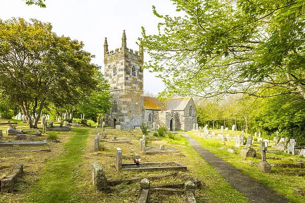 St Wynwallows Church, Landewednack, Church Cove, Cornwall, England, UK