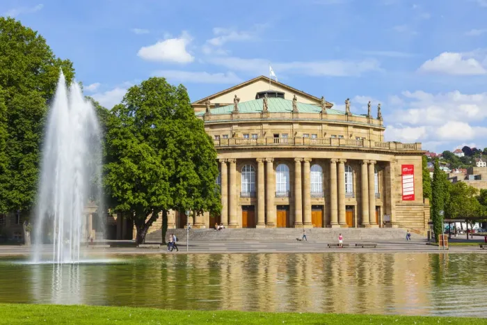 Framed Print : Staatstheater and fountain, Stuttgart, Baden-Wurttemberg, Germany Framed Print : Staatstheater and fountain, Stuttgart, Baden-Wurttemberg, Germany