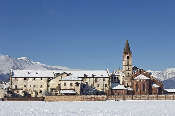 Staffarda, Cuneo district, Piedmont, Italy. Abbey of Staffarda