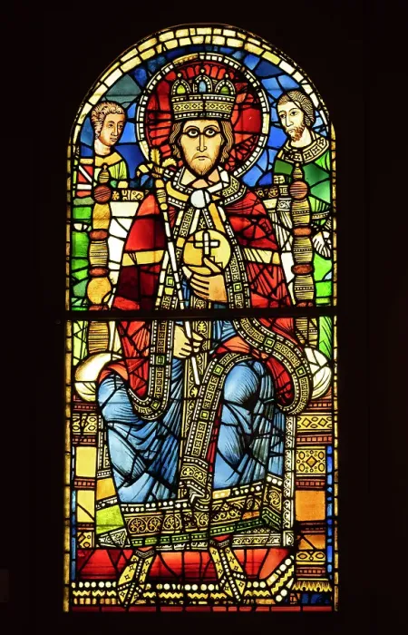 Framed Print : Stained glass window, Alsatian museum, Strasbourg, Alsace, Bas-Rhin, France Framed Print : Stained glass window, Alsatian museum, Strasbourg, Alsace, Bas-Rhin, France