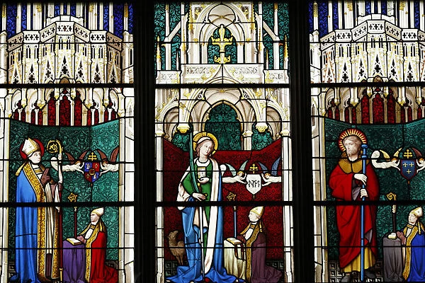 Stained Glass Window, Bourges Cathedral, UNESCO World Heritage Site, Bourges, Centre